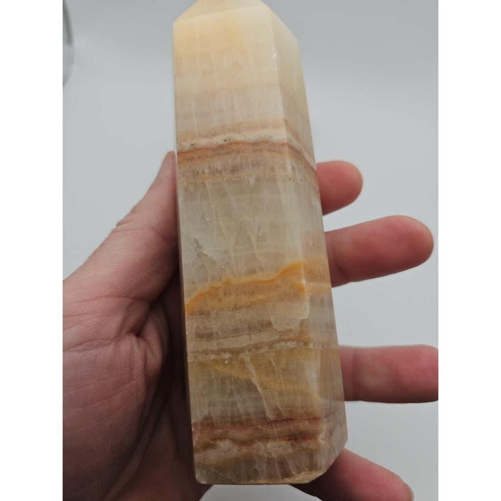 Quartz Crystal Tower 5.5in .90lbs Sandstone by CrystalCloud Company