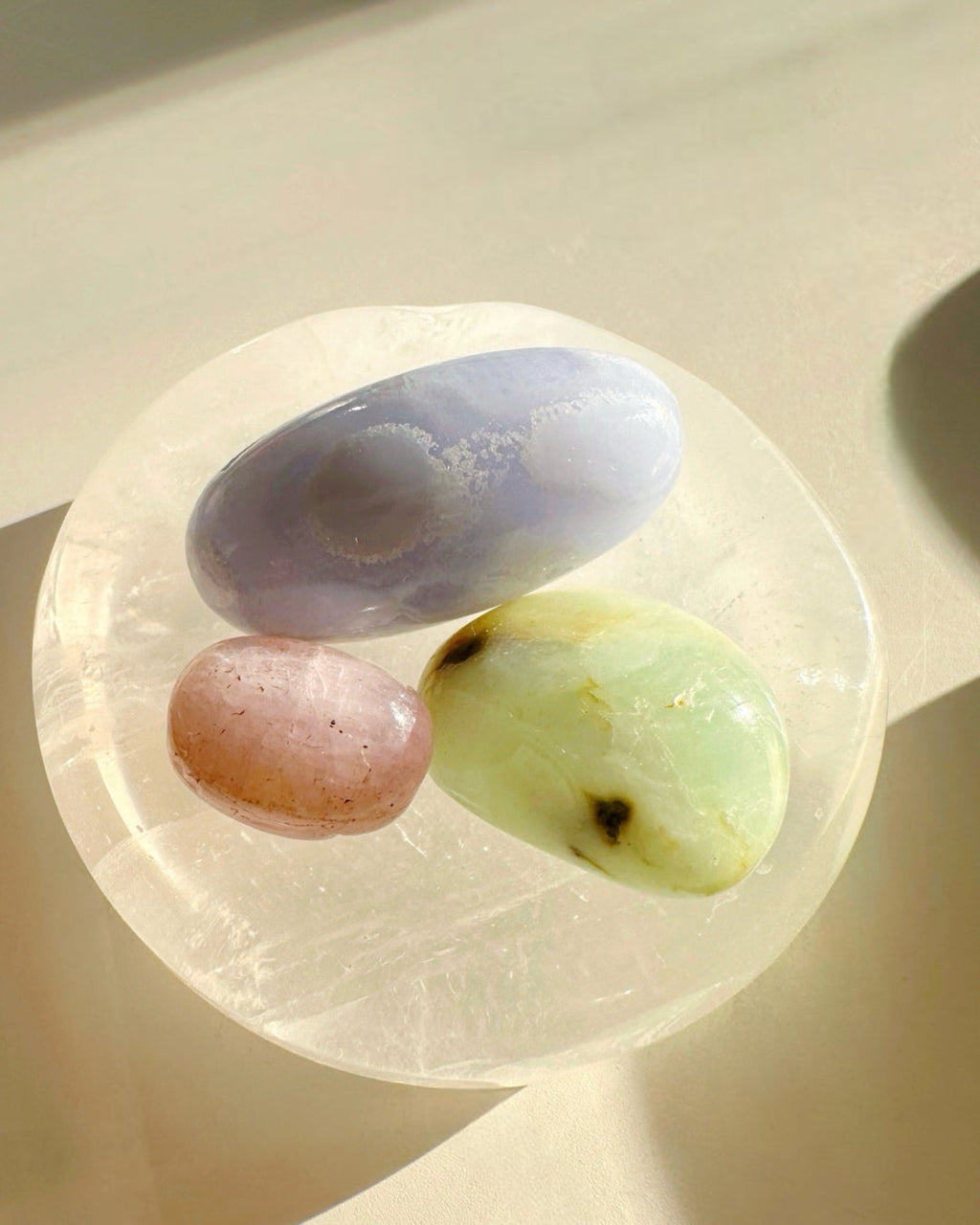 Clear Quartz Sphere Stand/Small Dish by Baltic Mermaid