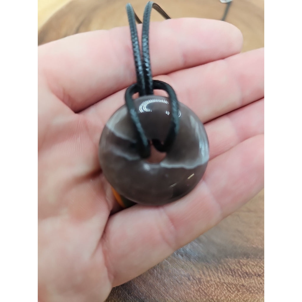Lucky Pendant 16in Cord Necklace by CrystalCloud Company