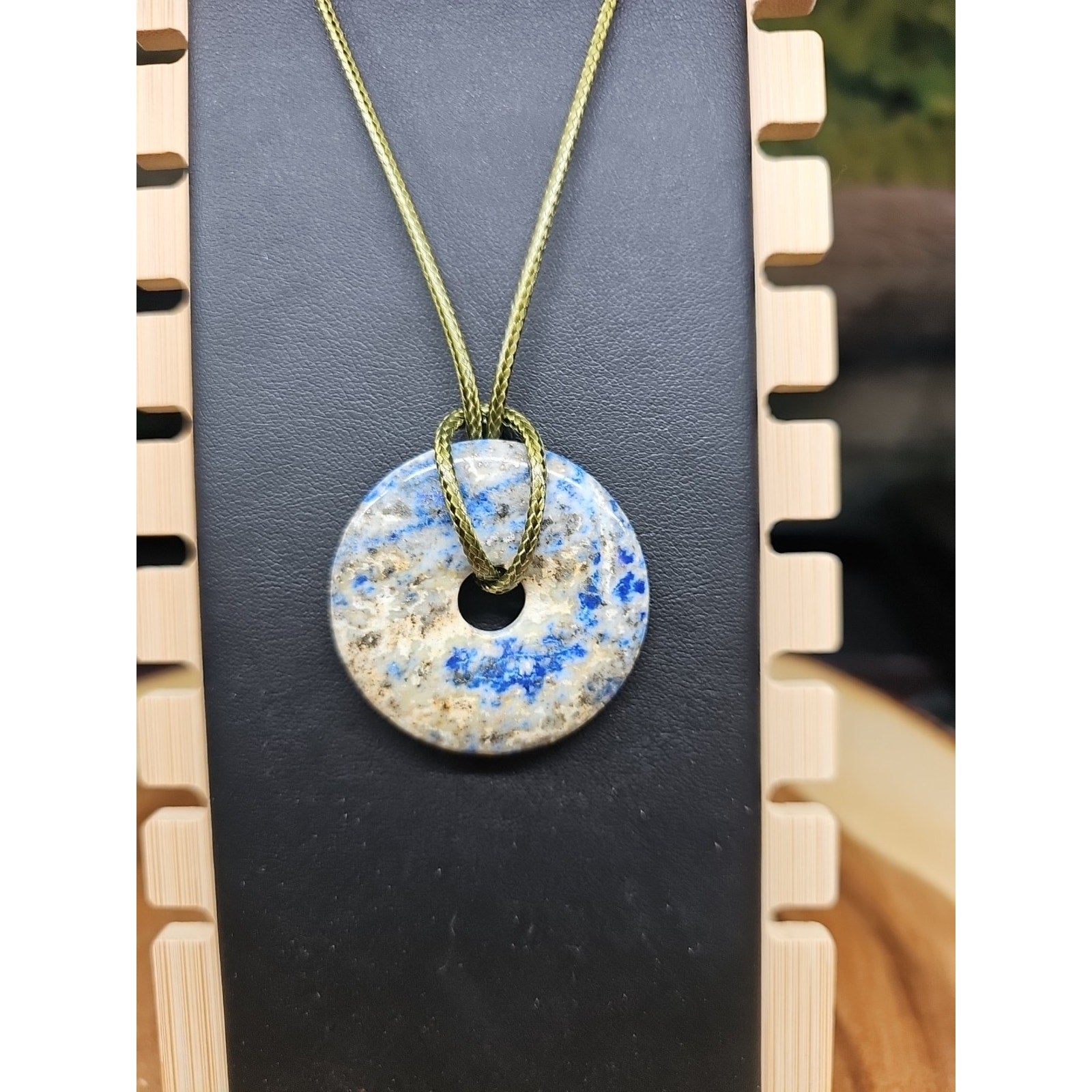 lapis lazuli necklace 16 In Cord by CrystalCloud Company
