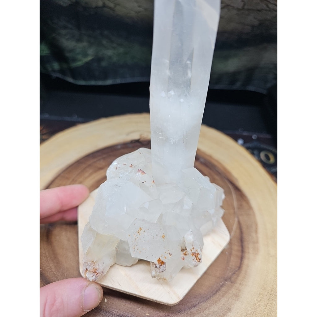 1.28LB Natural Clear White Quartz Crystal Cluster Energy Healing Specimen by CrystalCloud Company