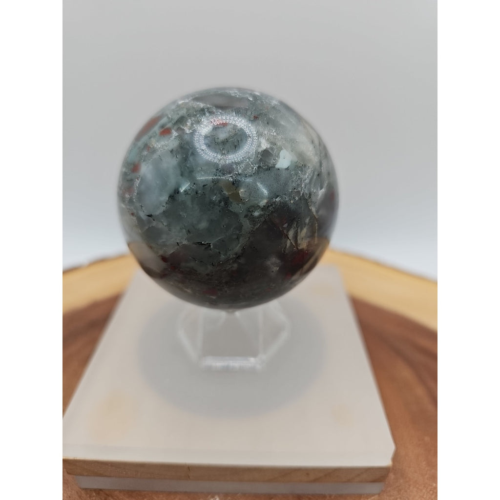 Ocean Jasper Sphere 63mm w/stand by CrystalCloud Company