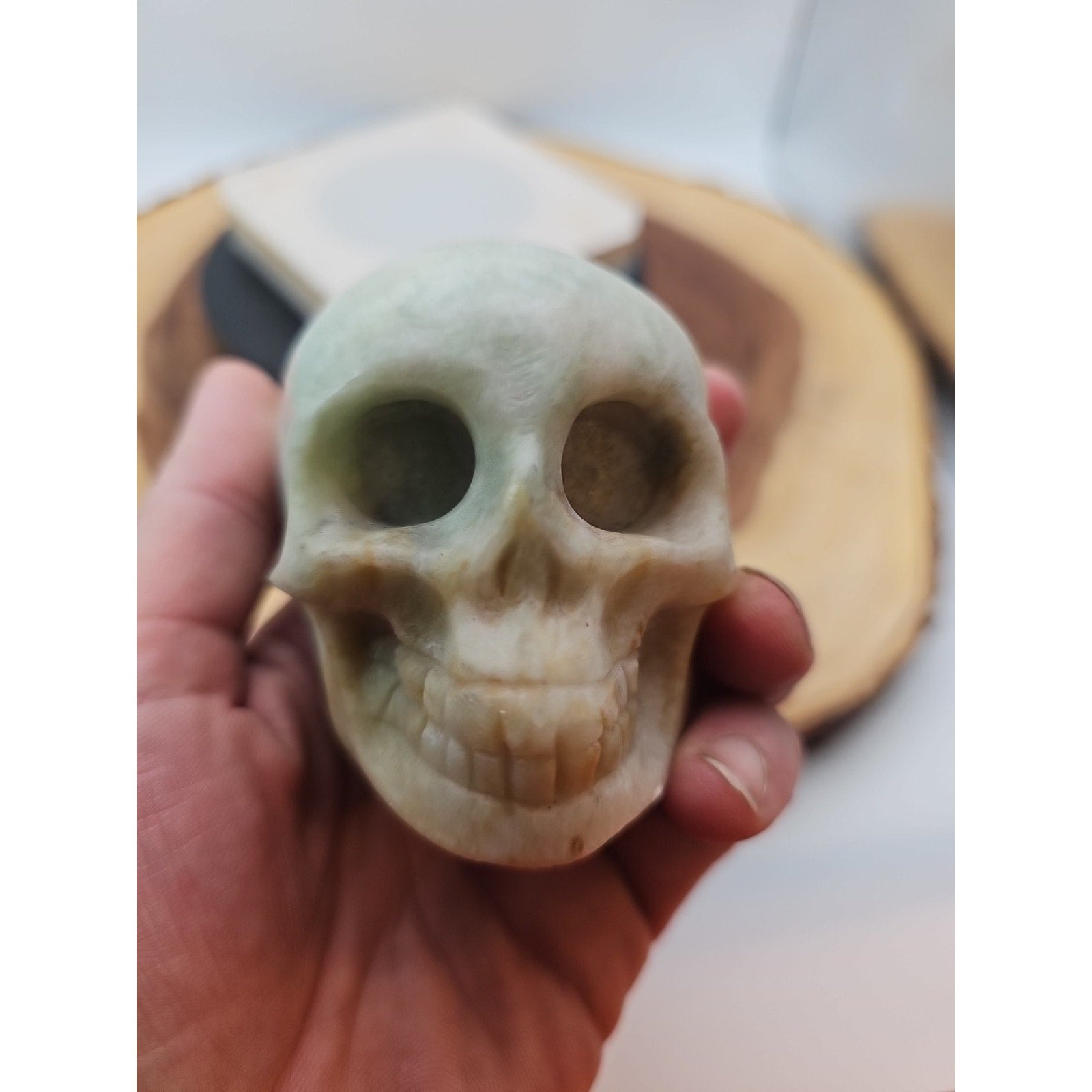 1lb Natural Jasper Calcite Skulls Crystal Carving Mixed Stones Healing by CrystalCloud Company