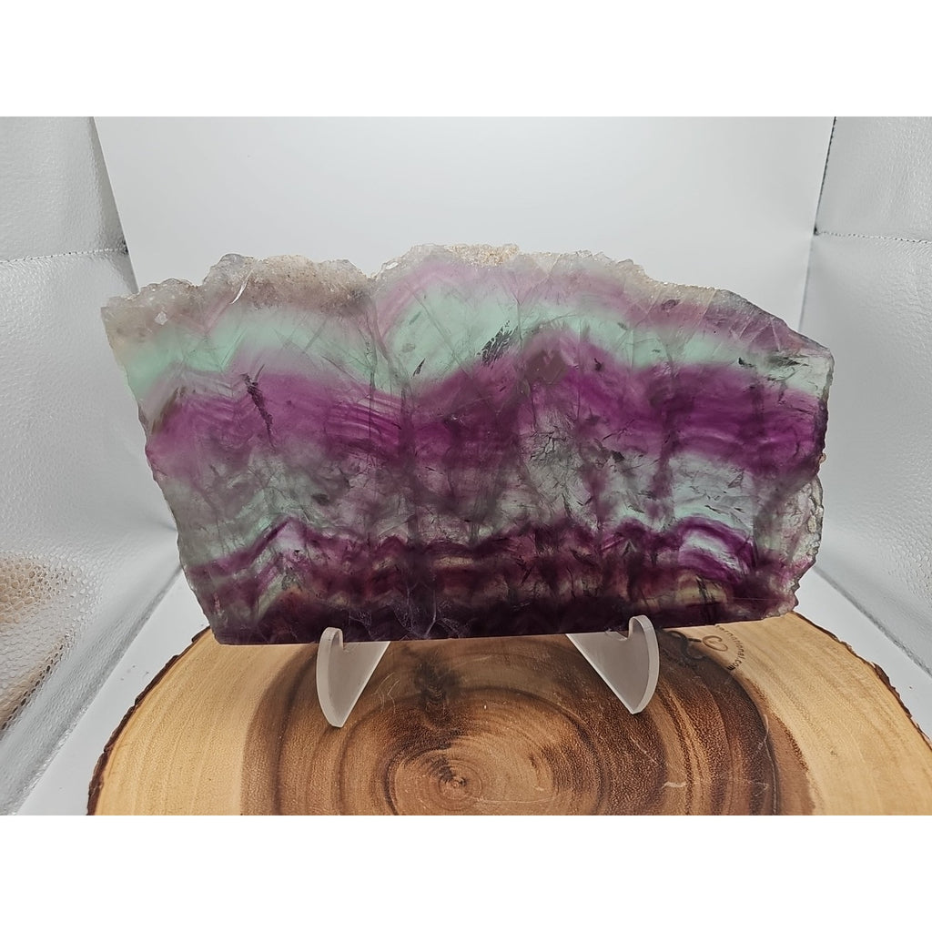 5.7LB Natural Fluorite Quartz Crystal Sheet - Vitreous Mineral Specimen | CrystalCloud Company by CrystalCloud Company