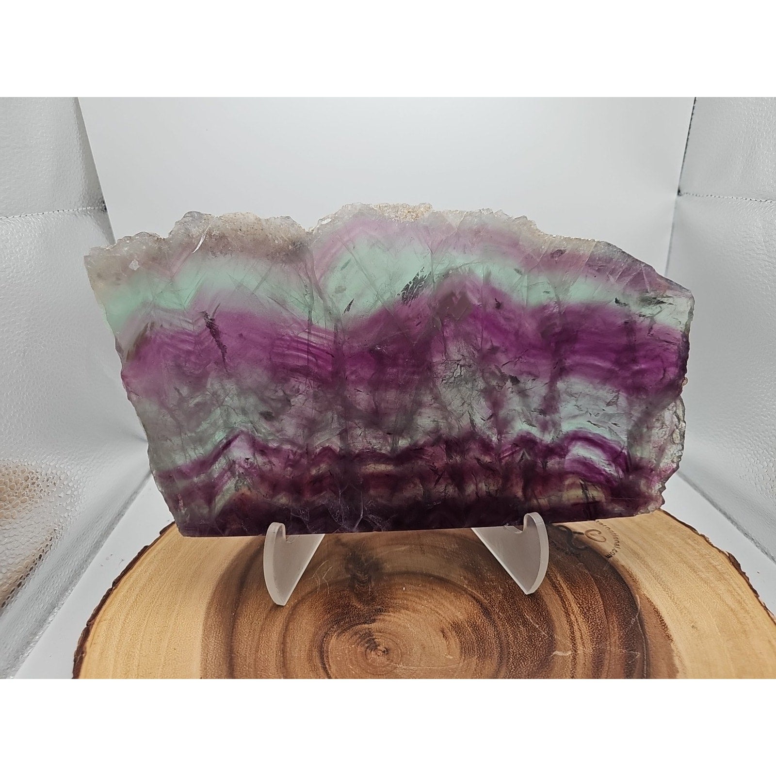 5.7LB Natural Fluorite Quartz Crystal Sheet - Vitreous Mineral Specimen | CrystalCloud Company by CrystalCloud Company