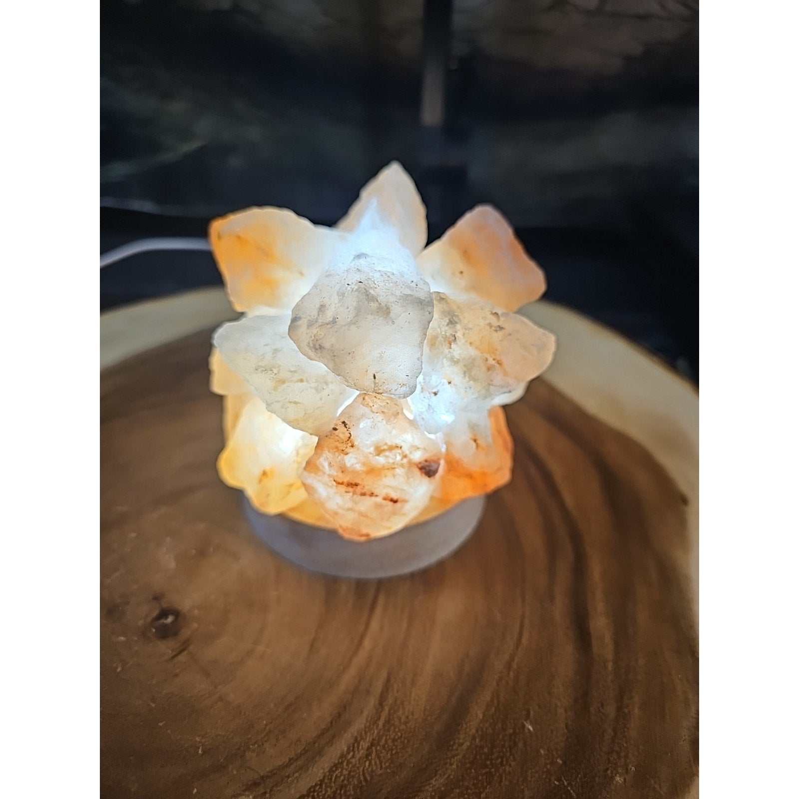 Himalayan sea salt lamp Handmade by CrystalCloud Company