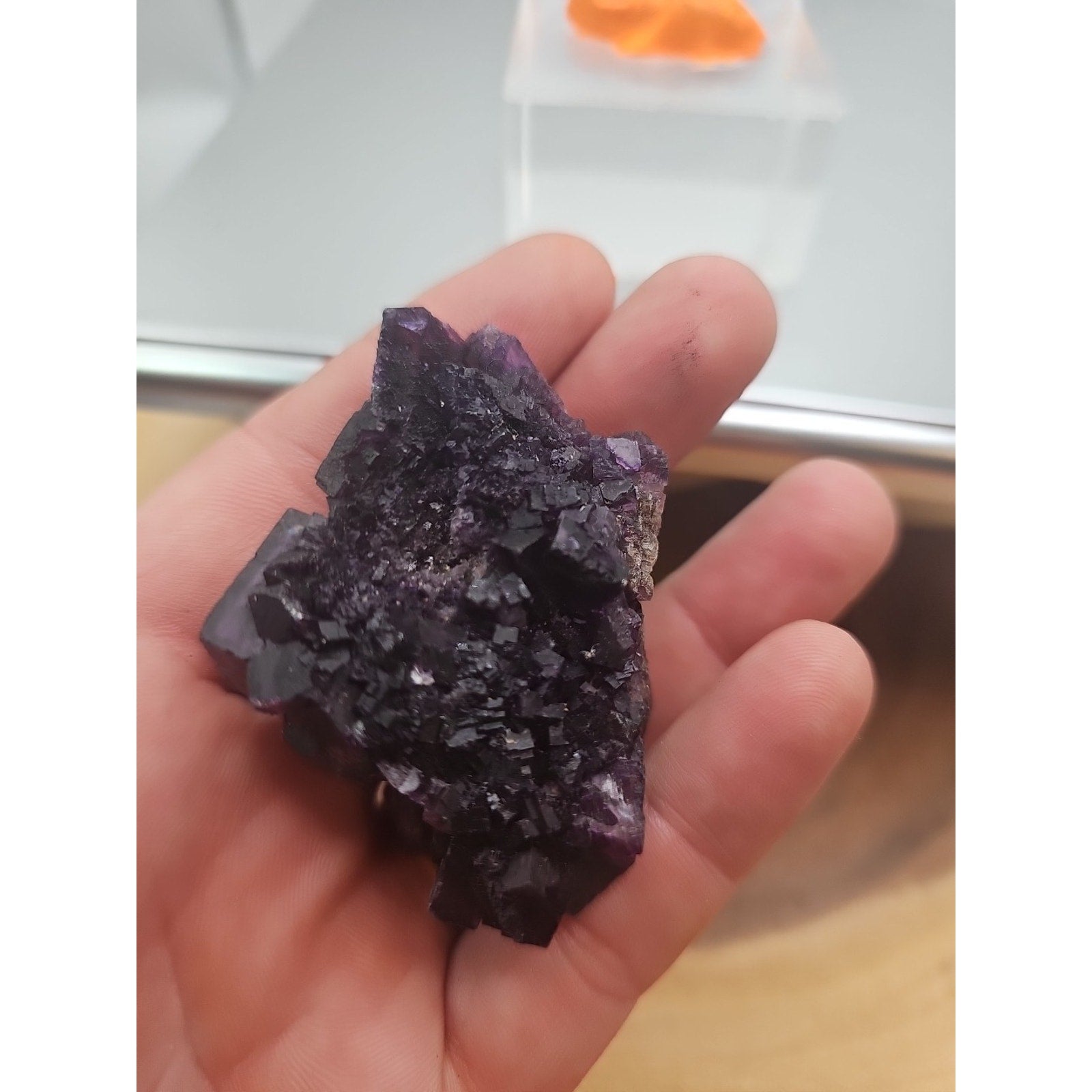 Fluorite crystal quartz cluster 2.5oz by CrystalCloud Company