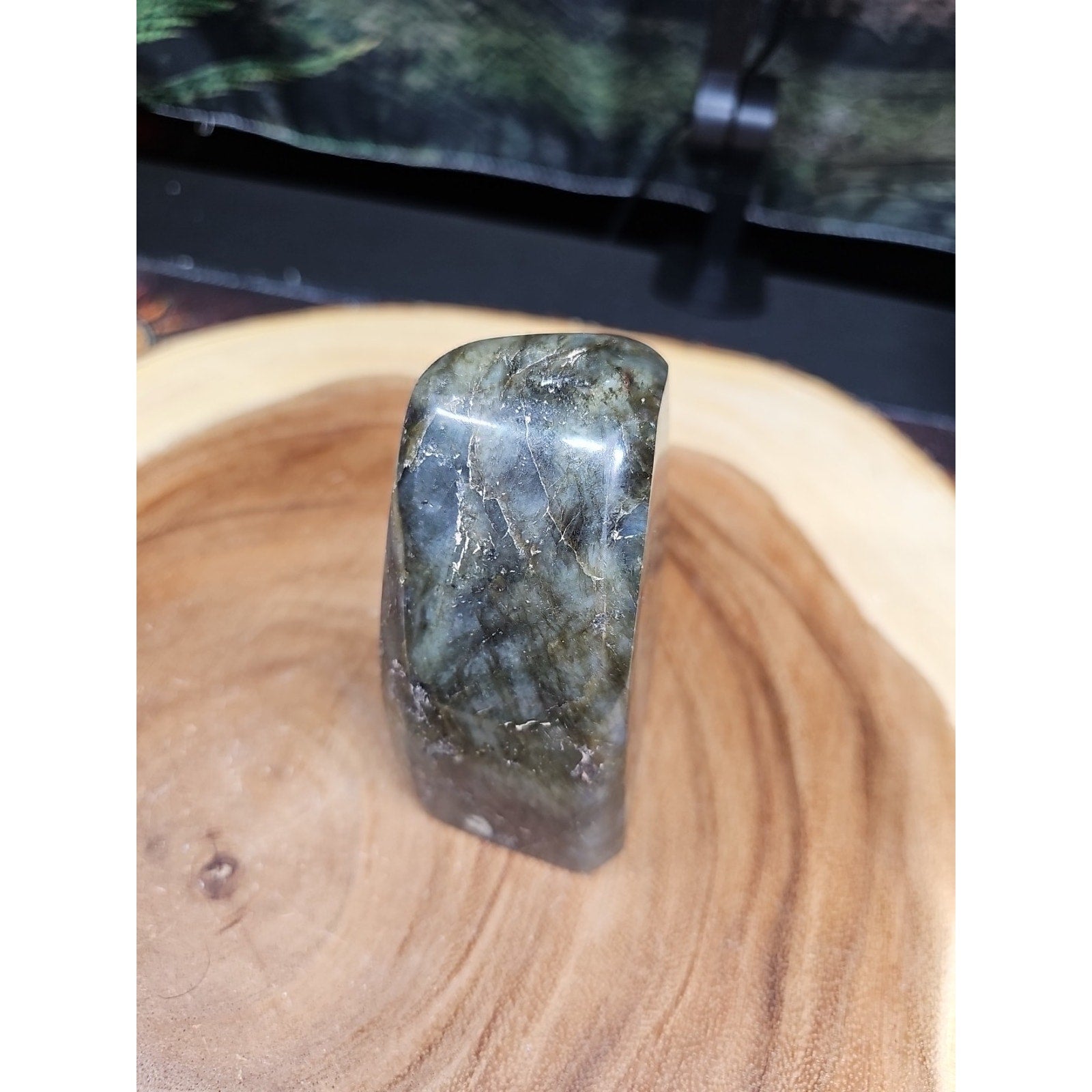 1.48LB 1Pcs Natural Rainbow Labradorite Crystal Spectrolite Stone by CrystalCloud Company