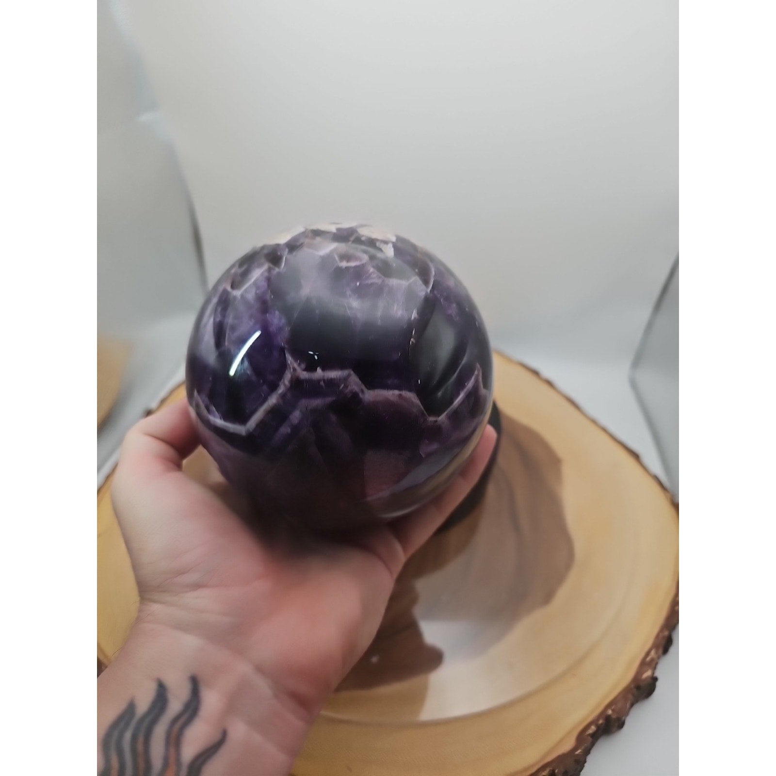5.6LB Natural Dream Amethyst Sphere Quartz Crystal Ball by CrystalCloud Company
