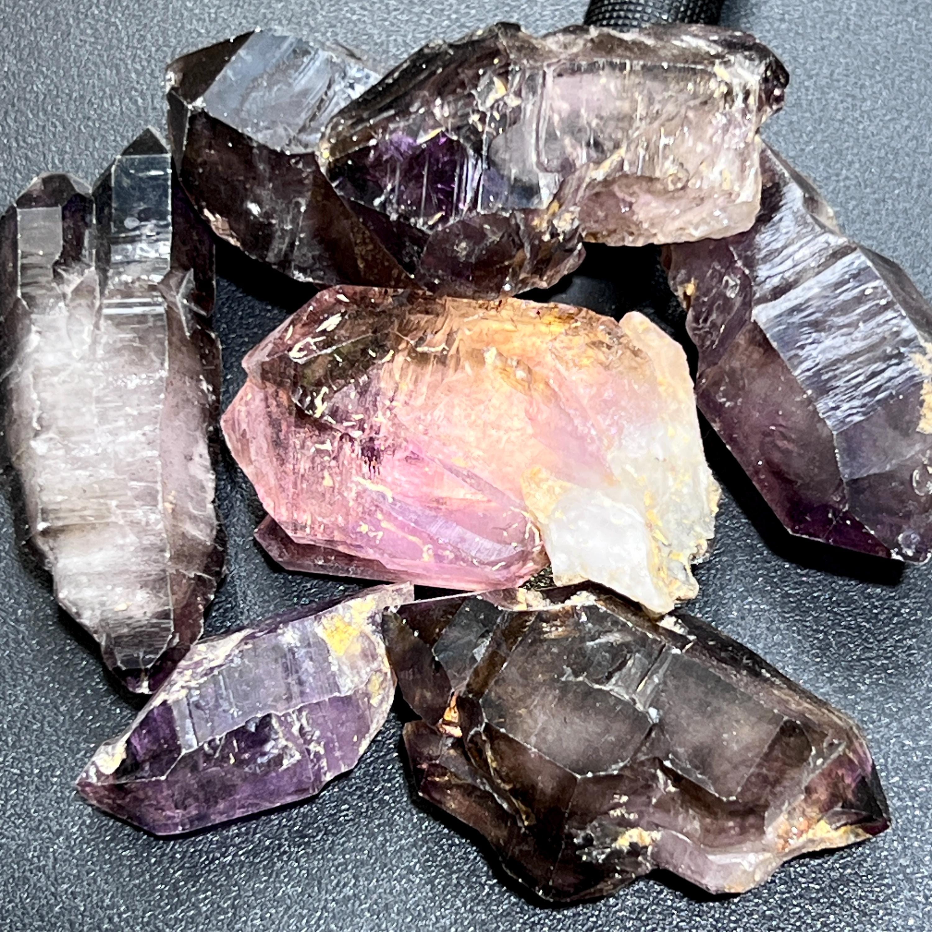 Large Smoky Shangaan Amethyst Points And Scepters From Zimbabwe Raw Crystals by Amazing Crystals