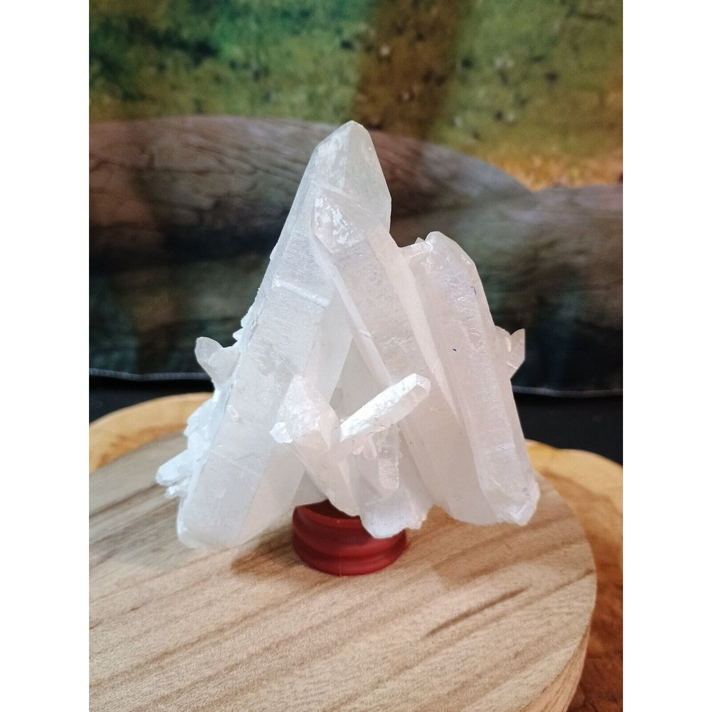 0.6LB Rainbow Aqua Aura Quartz Crystal Cluster Points Titanium Coating by CrystalCloud Company
