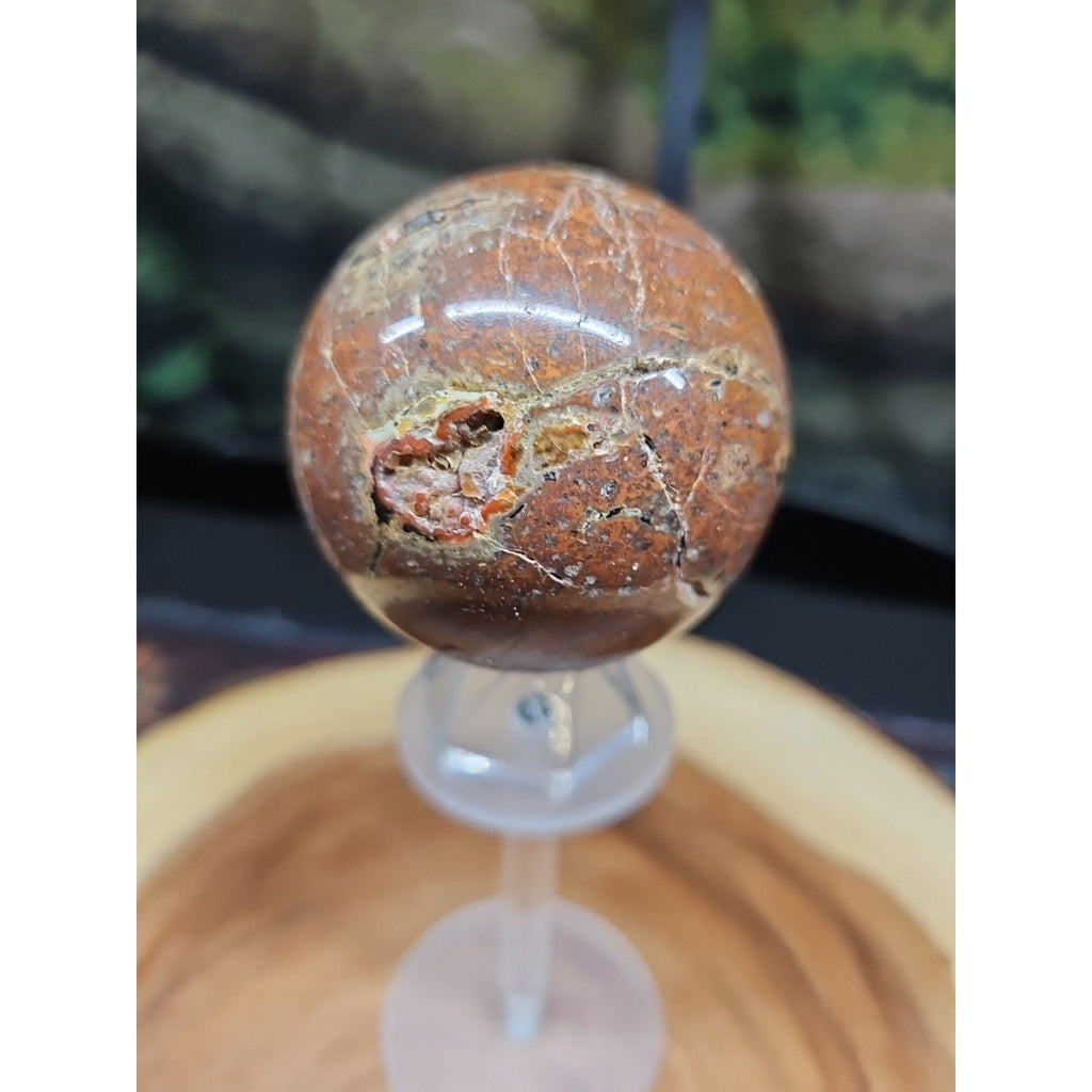 .91LB Natural Vesuvianite Agate Carnelian Crystal Geode Sphere Ball Healing by CrystalCloud Company