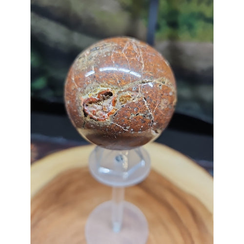 .91LB Natural Vesuvianite Agate Carnelian Crystal Geode Sphere Ball Healing by CrystalCloud Company