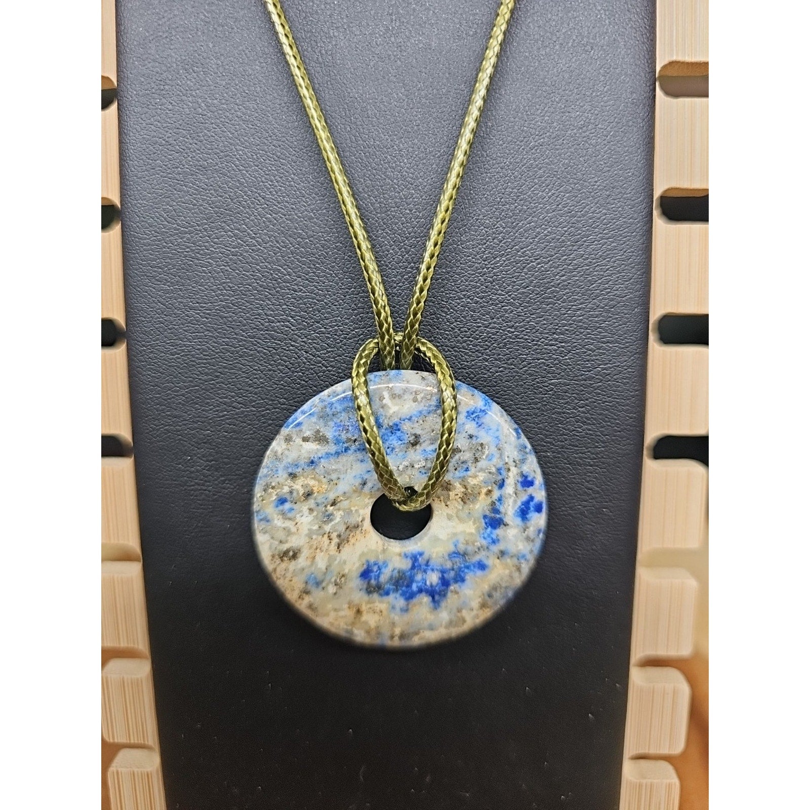 lapis lazuli necklace 16 In Cord by CrystalCloud Company