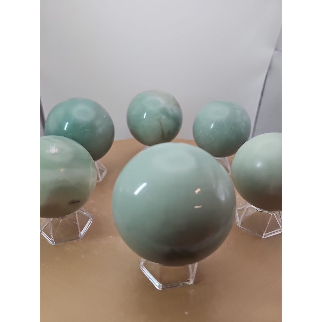 5.26LB 6Pcs A Set Of Natural Quartz Crystal Jasper Sphere Ball Polished Healing by CrystalCloud Company