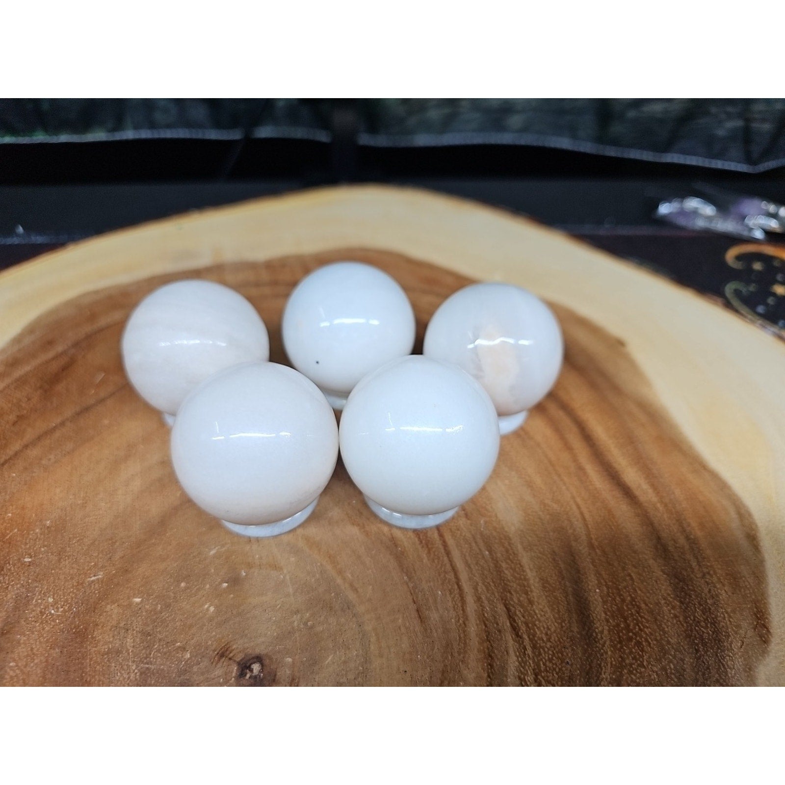 1each Natural Quartz Crystal Jasper Sphere Ball Healing 40mm W/ring Stand Random by CrystalCloud Company