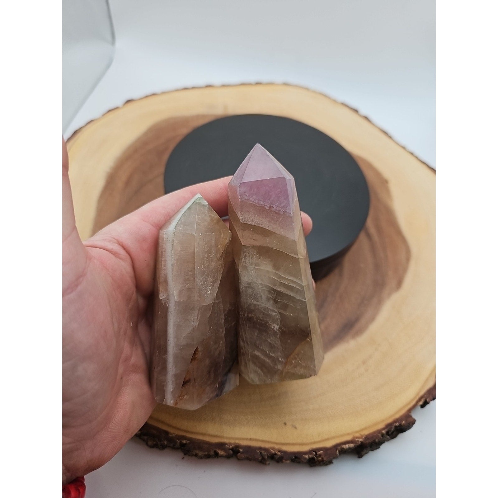 Fluorite crystals Set Of 4,2.52lbs by CrystalCloud Company