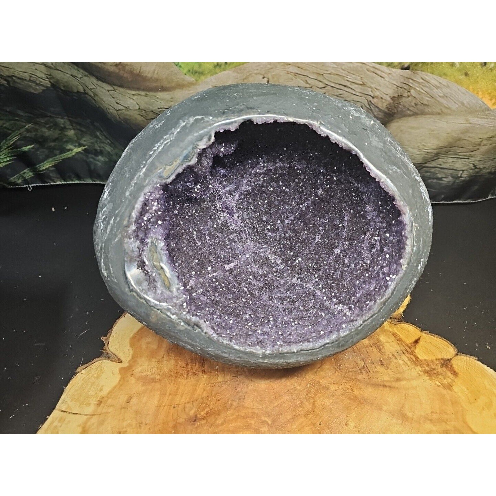 16.8LB TOPNatural Raw raw ore amethyst Quartz Crystal Money Bag Geode Reiki Gem by CrystalCloud Company
