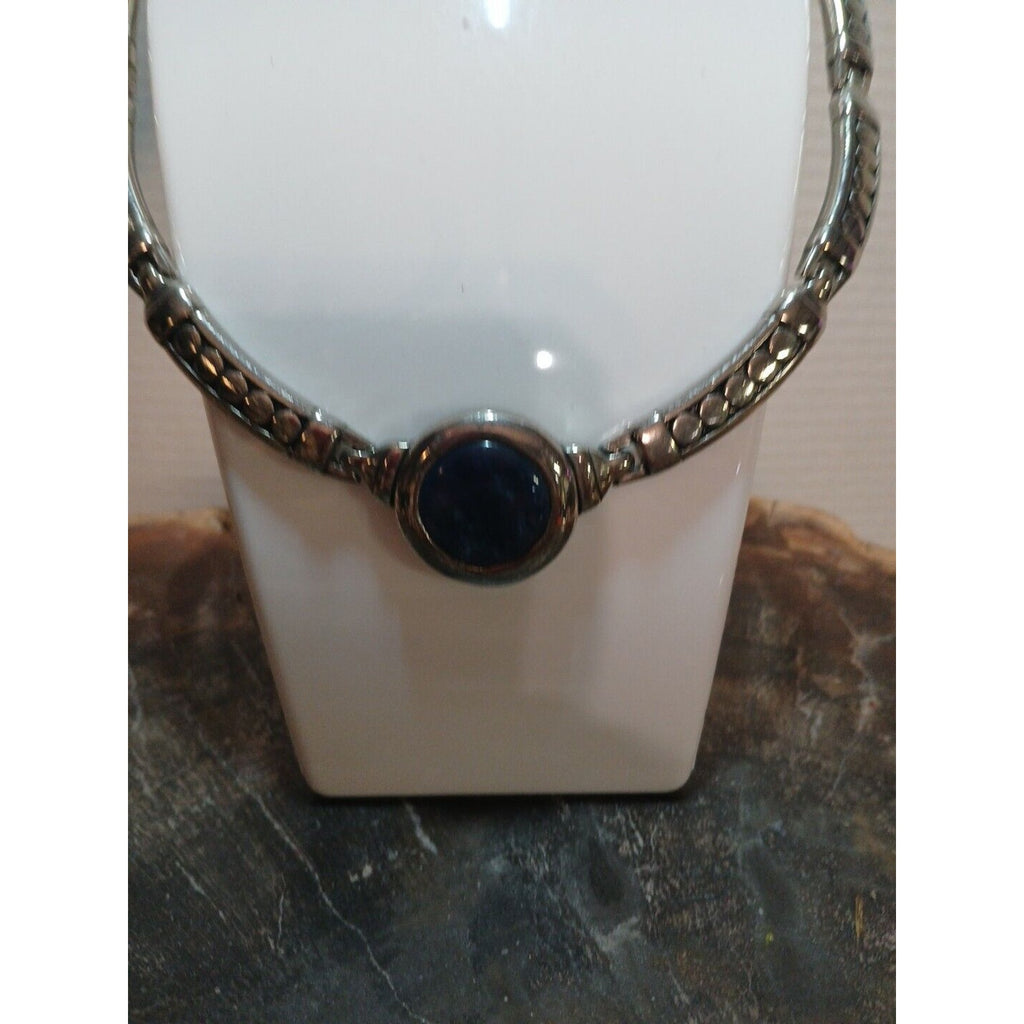 Silver Plated Necklace with Natural Stone Pendant by CrystalCloud Company