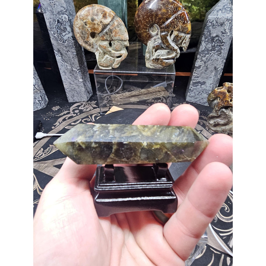 Labradorite double points by CrystalCloud Company