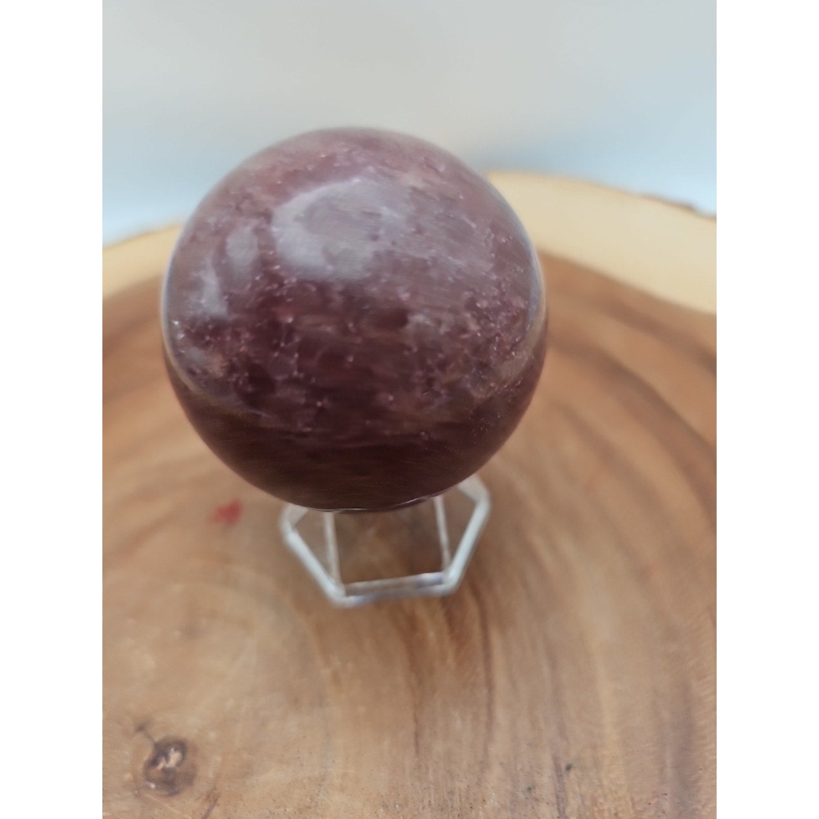 Strawberry Quartz Crystal Sphere 260g 55mm by CrystalCloud Company