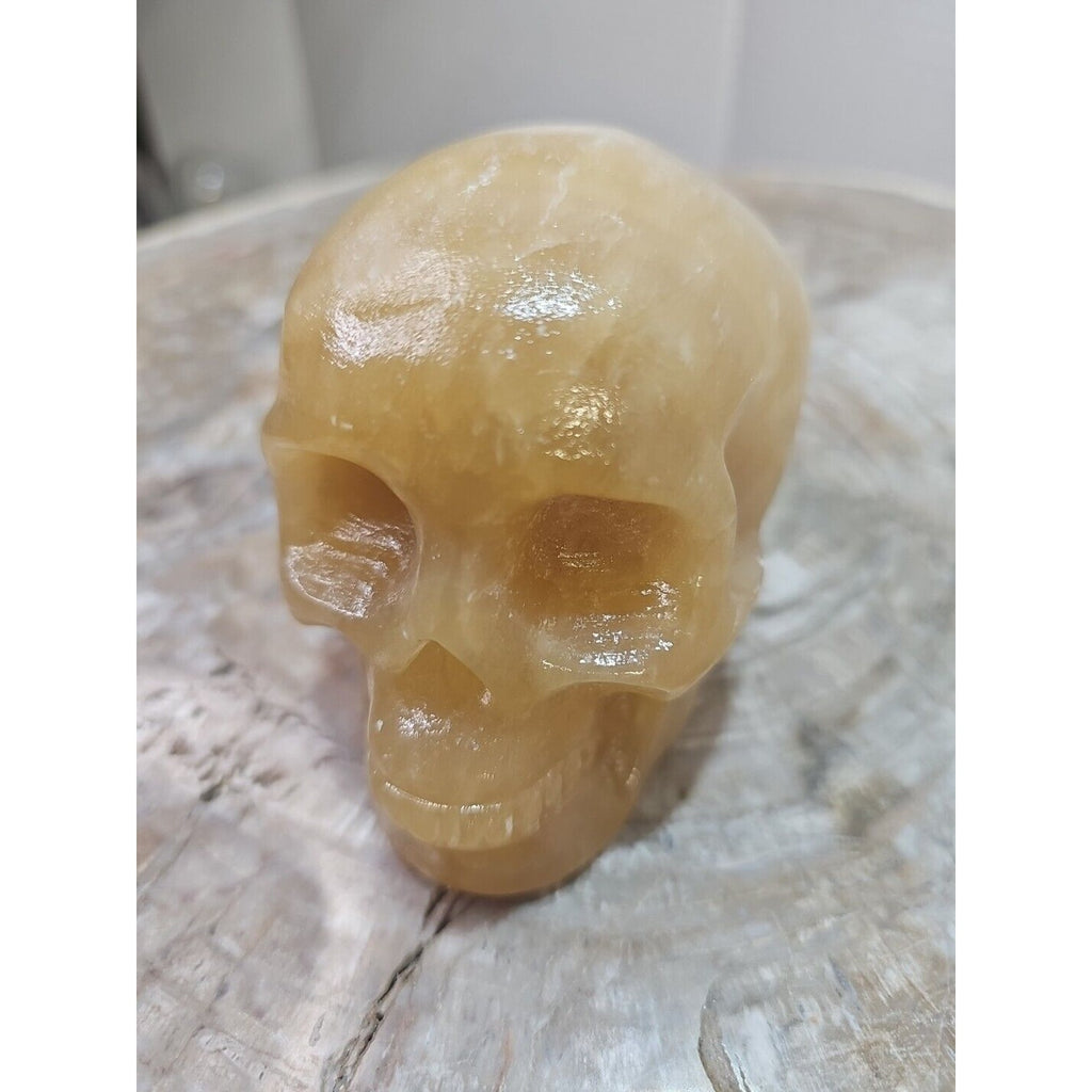 1.48 1Pcs Natural Jasper Calcite Skull Crystal Carving Stones Healing by CrystalCloud Company