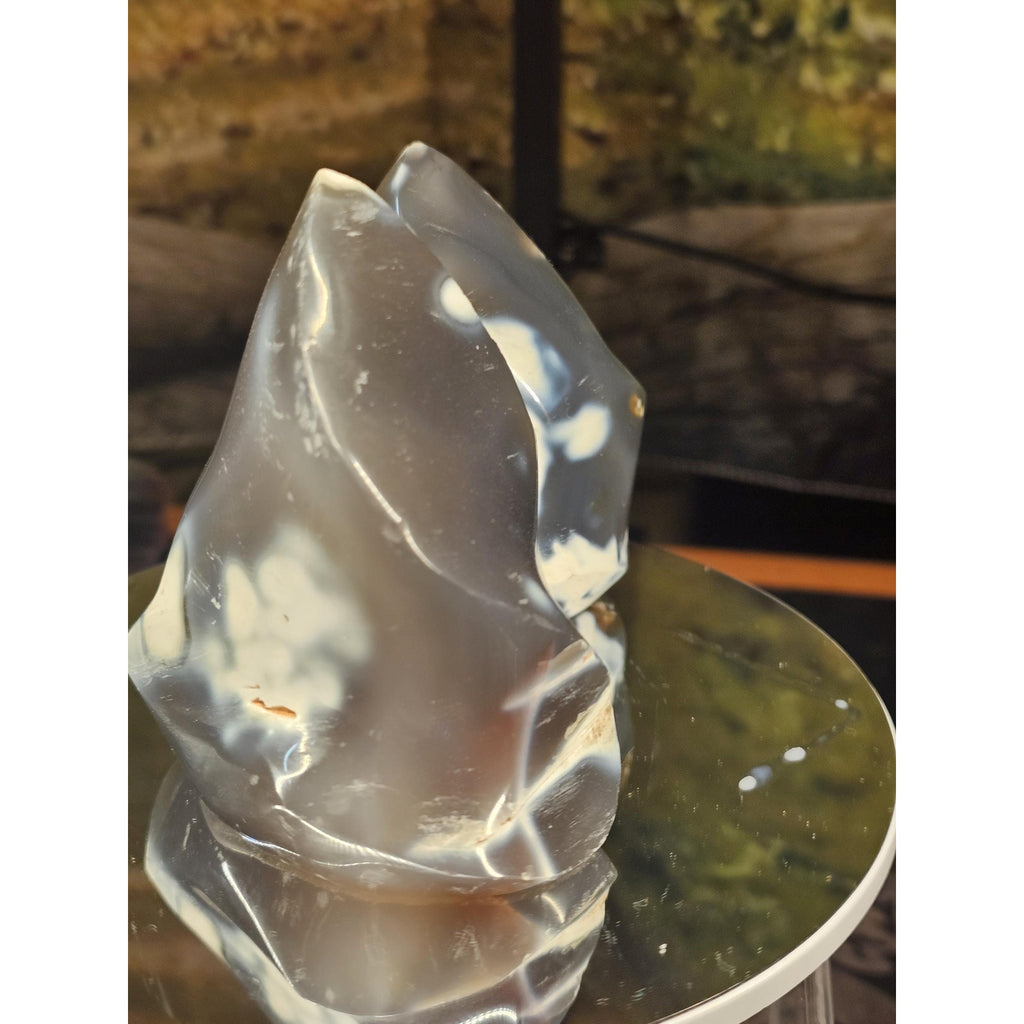 1 pair Orca flame stones by CrystalCloud Company