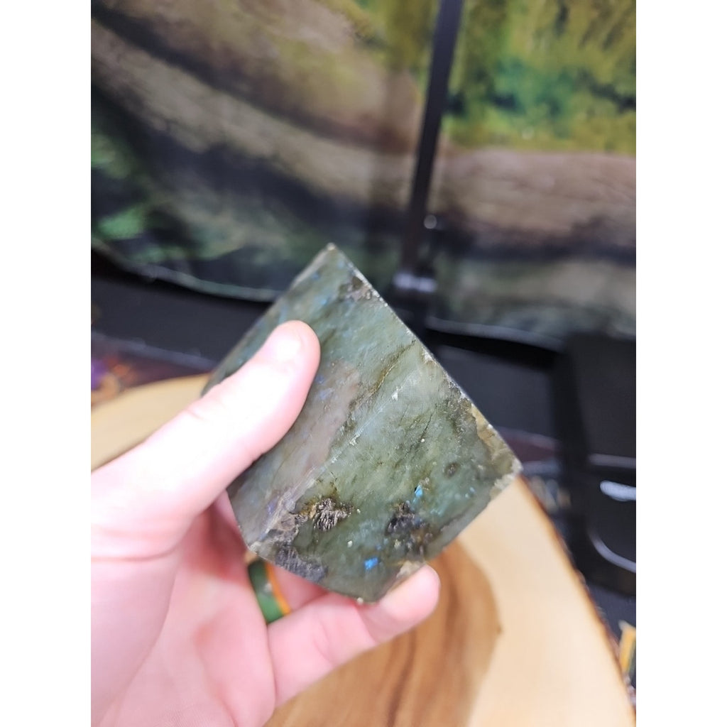 1.11LB 1Pcs Natural Rainbow Labradorite Crystal Spectrolite Stone by CrystalCloud Company