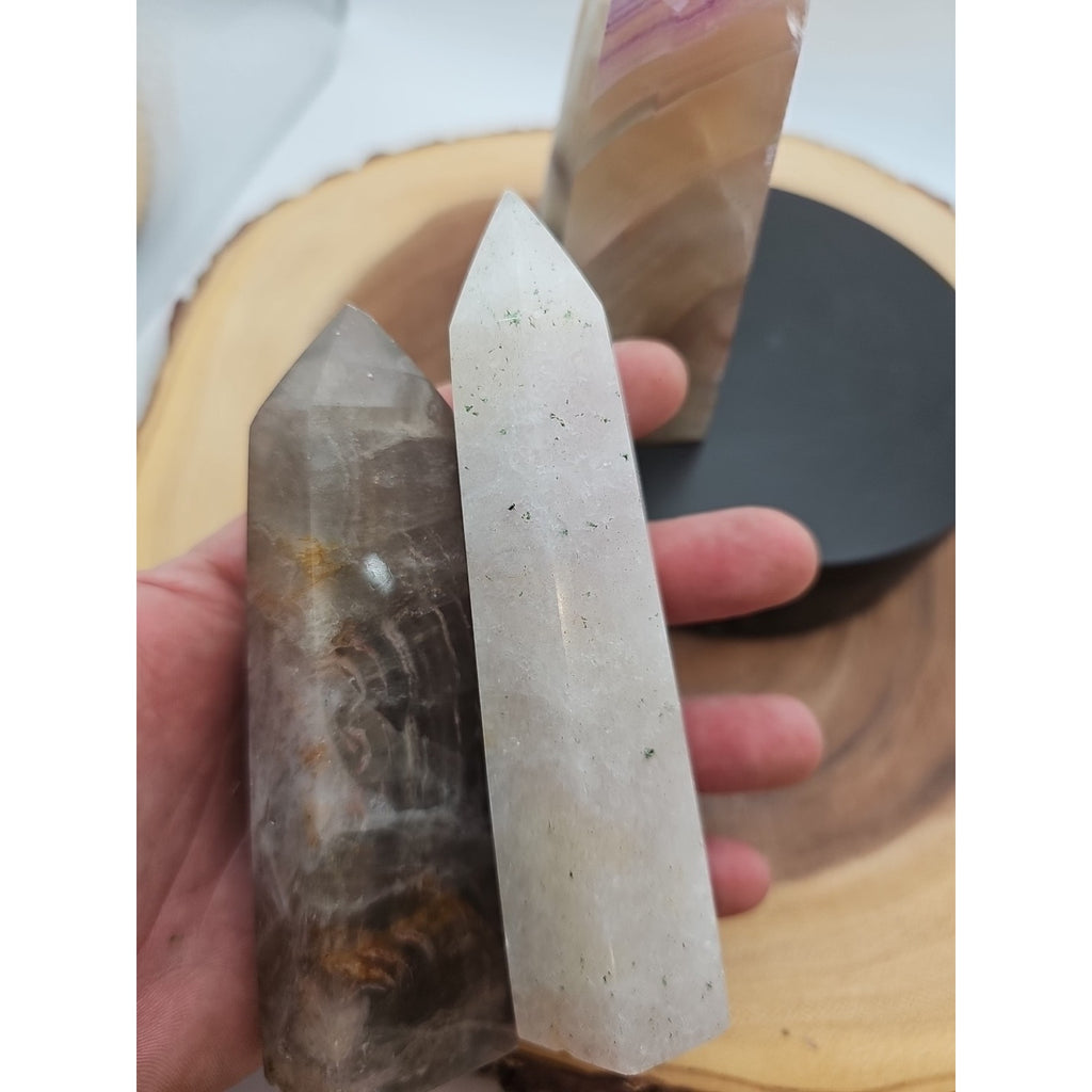 Fluorite crystals Set Of 4,2.52lbs by CrystalCloud Company