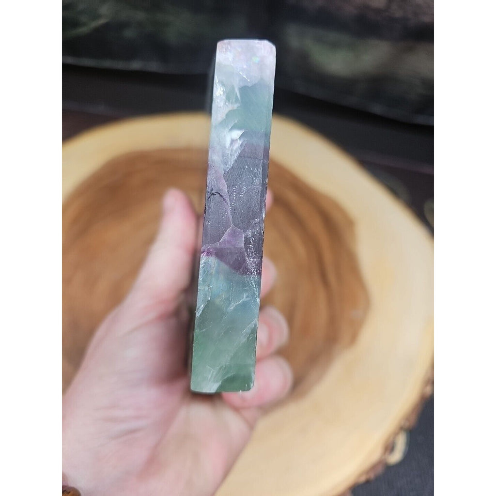 1.15LB Natural fluorite snowflake feather fluorite crystal quartz healing by CrystalCloud Company
