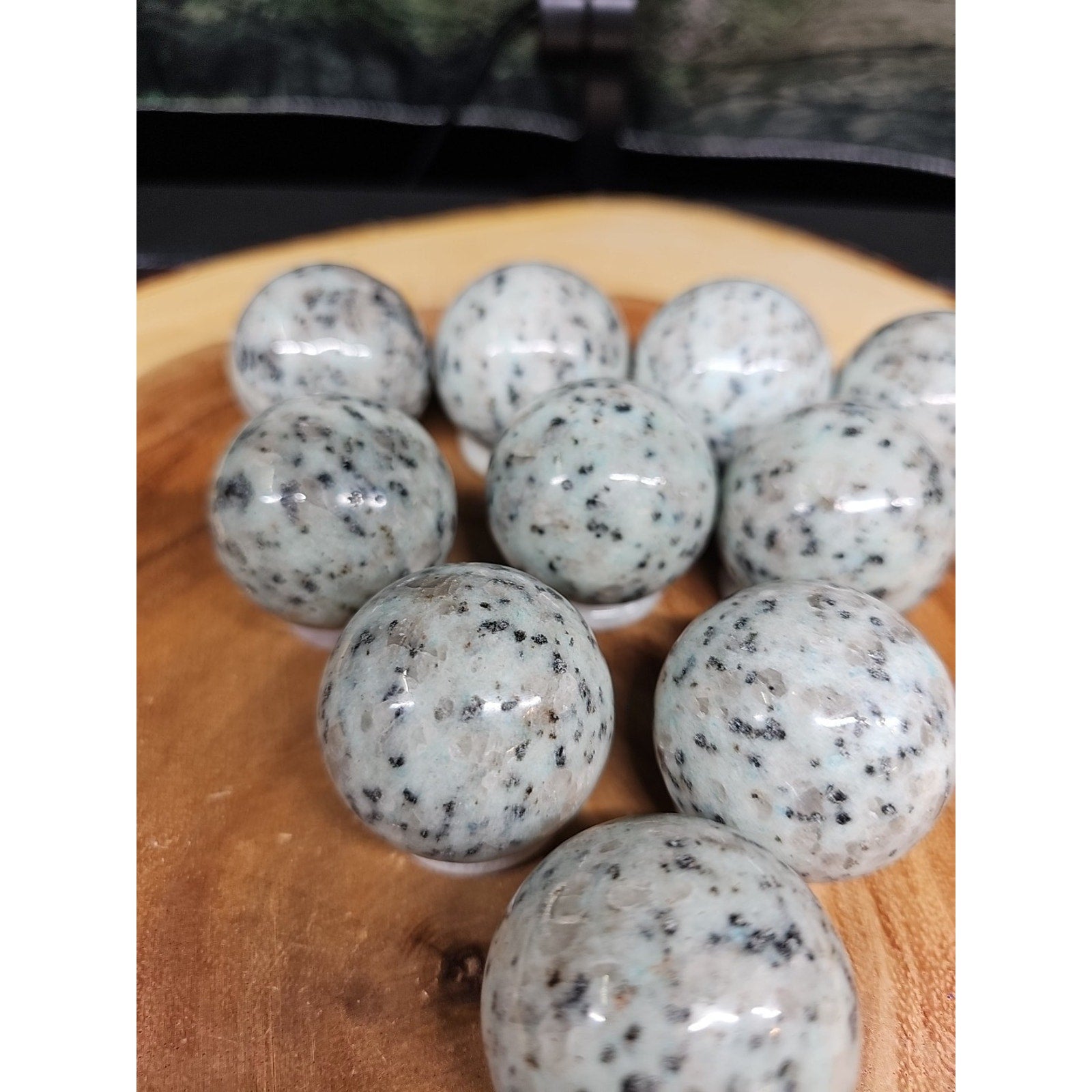 1each Natural Quartz Crystal Jasper Sphere Ball Healing 40mm W/ring Stand Random by CrystalCloud Company