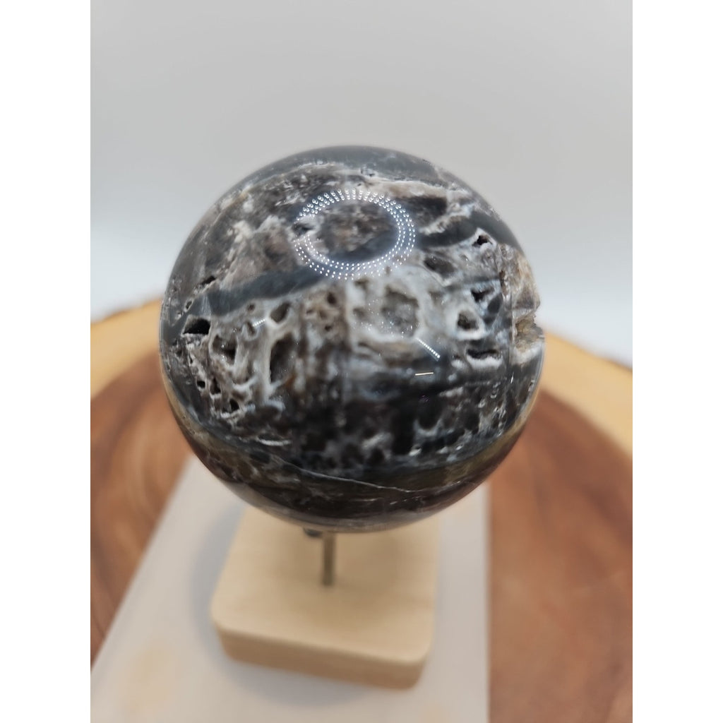 Ocean Jasper Crystal Sphere — 63mm with Display Stand | CrystalCloud Company by CrystalCloud Company