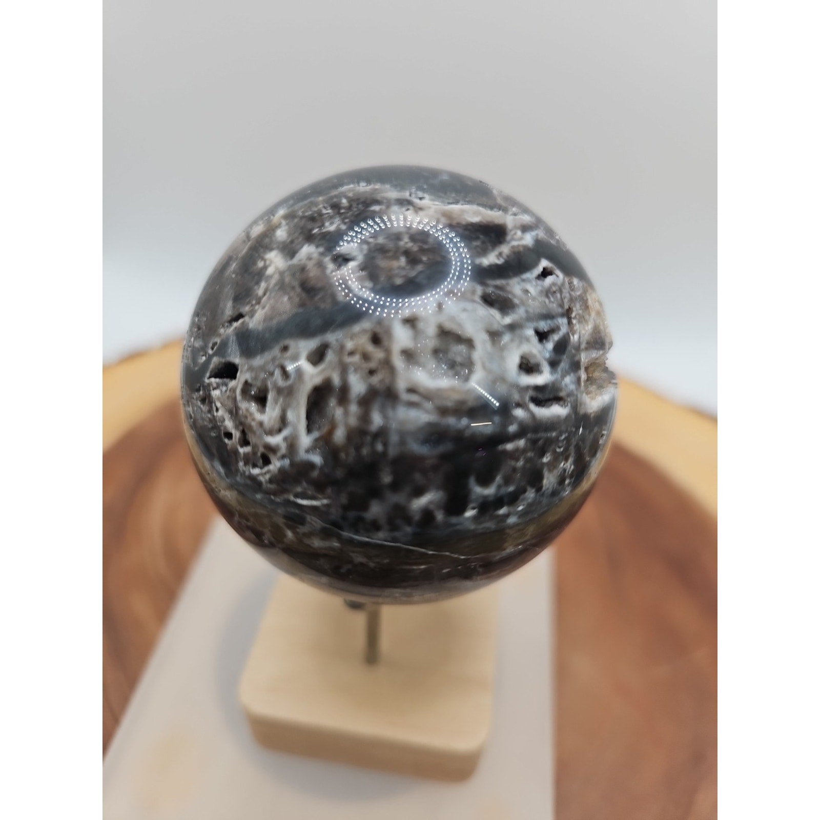Ocean Jasper Crystal Sphere — 63mm with Display Stand | CrystalCloud Company by CrystalCloud Company