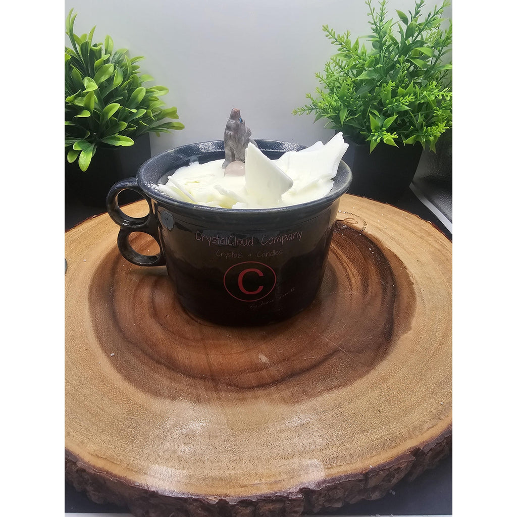 Large candle mug by CrystalCloud Company