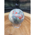 Natural Quartz Crystal Jasper Sphere Ball Polished 63mm &stand by CrystalCloud Company
