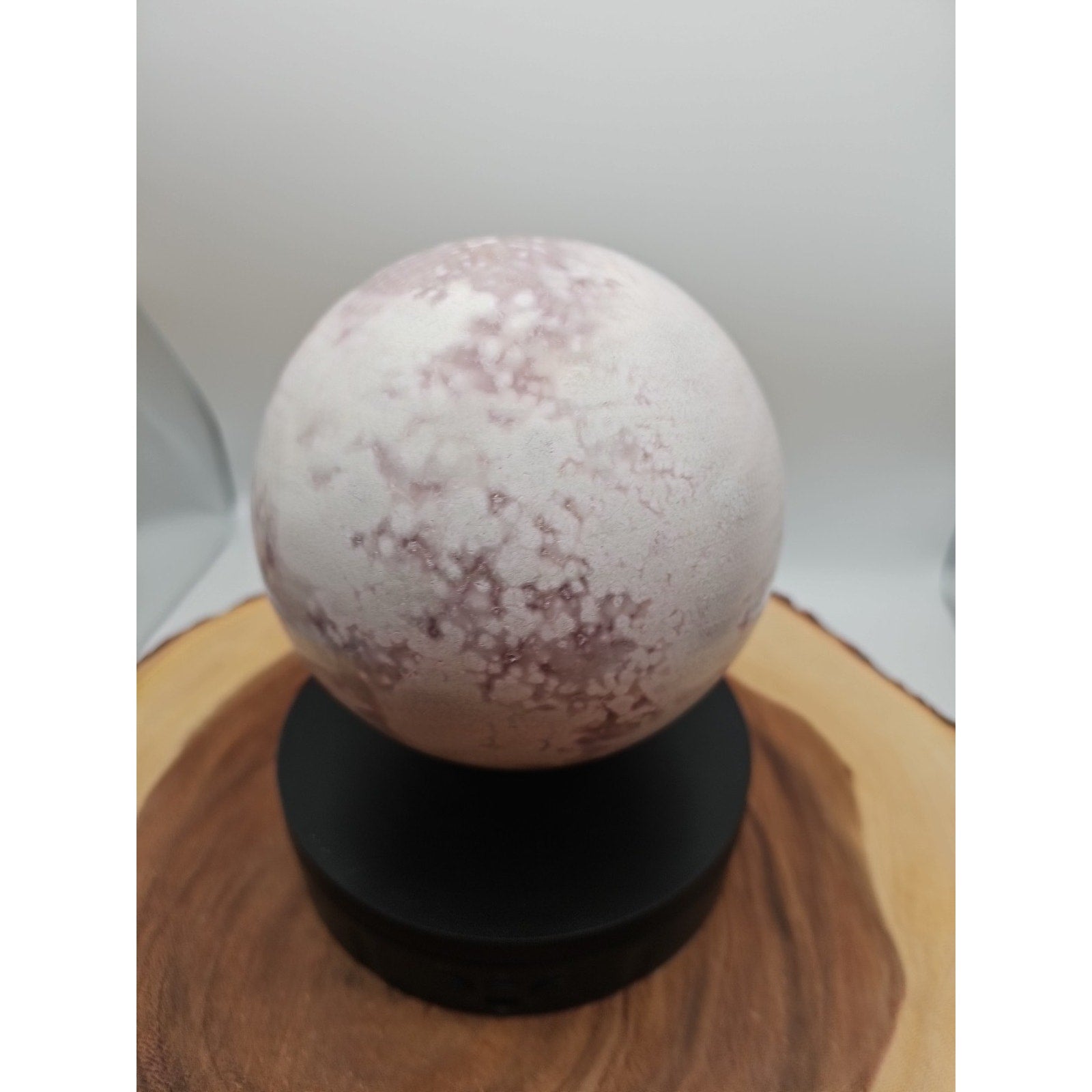 6.55lbs Natural Cherry Blossom Agate Sphere Quartz Crystal Ball by CrystalCloud Company