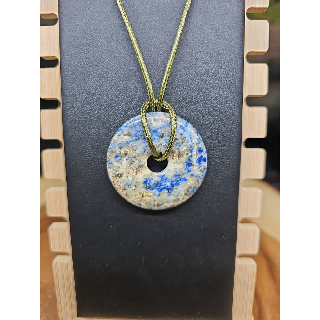 lapis lazuli necklace 16 In Cord by CrystalCloud Company