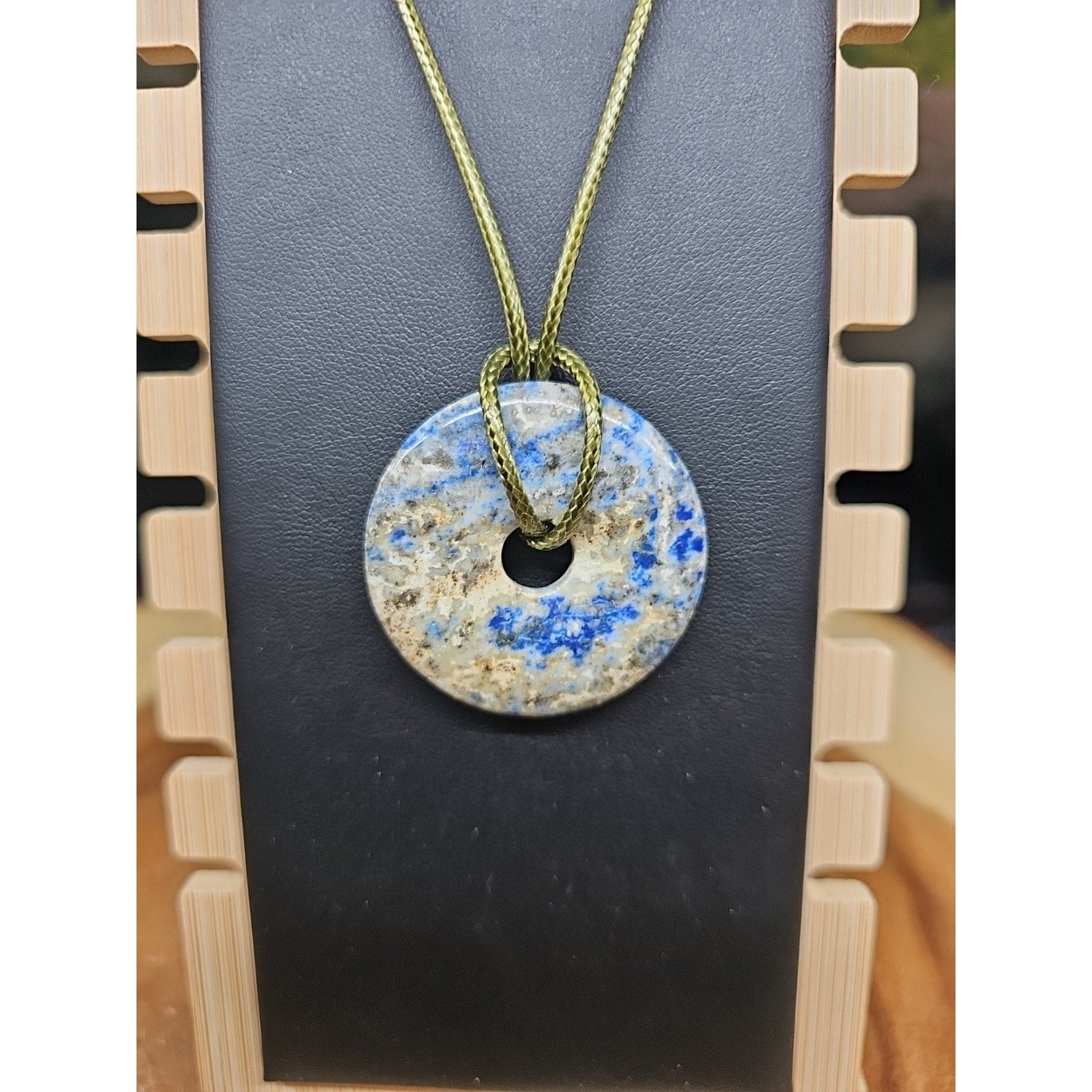 lapis lazuli necklace 16 In Cord by CrystalCloud Company