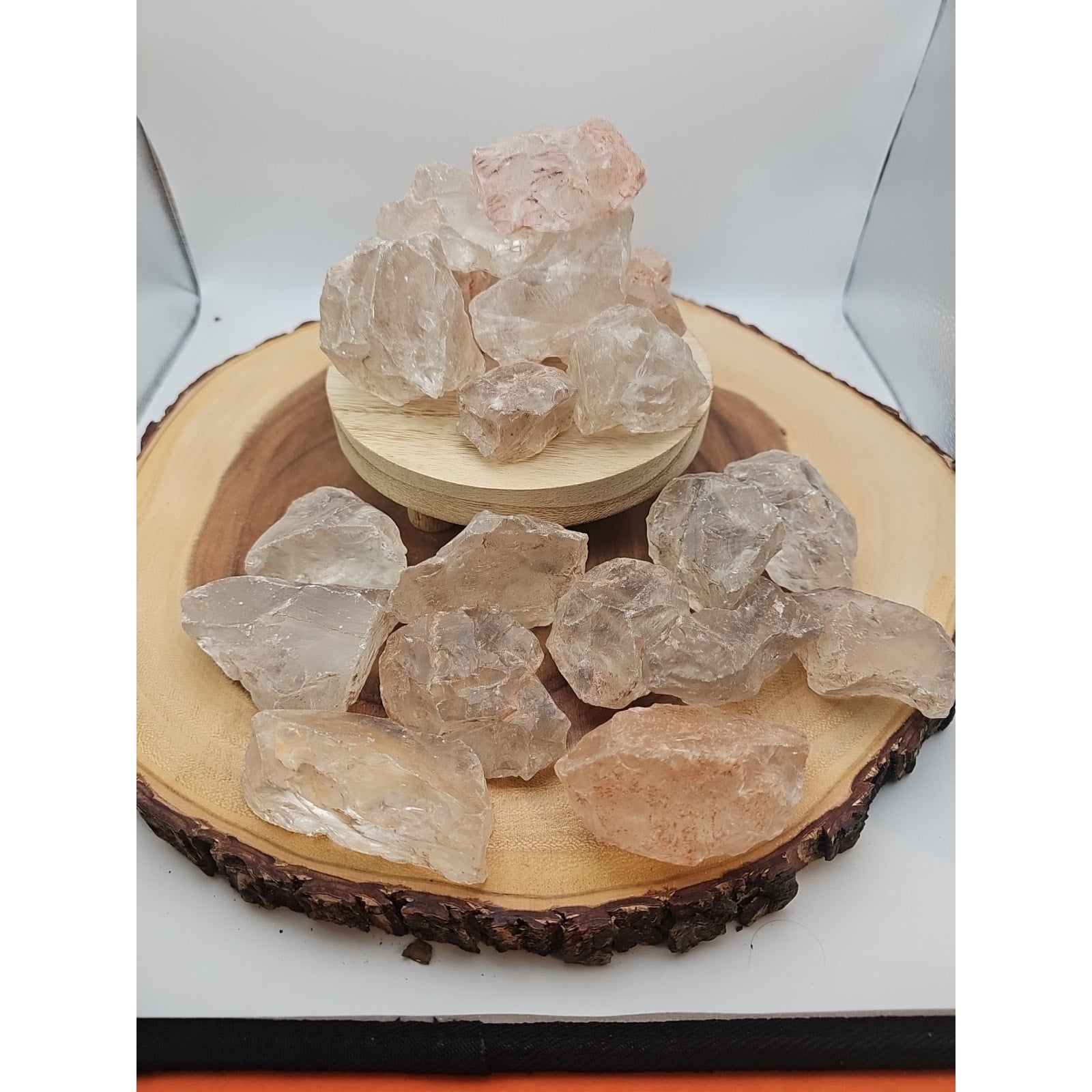 1lb Natural Raw Clear White Quartz Crystal Original Healing 5pcs Avg by CrystalCloud Company