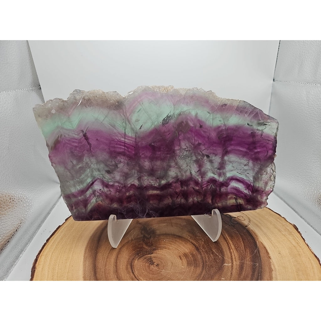 5.7LB Natural Fluorite Quartz Crystal Sheet - Vitreous Mineral Specimen | CrystalCloud Company by CrystalCloud Company