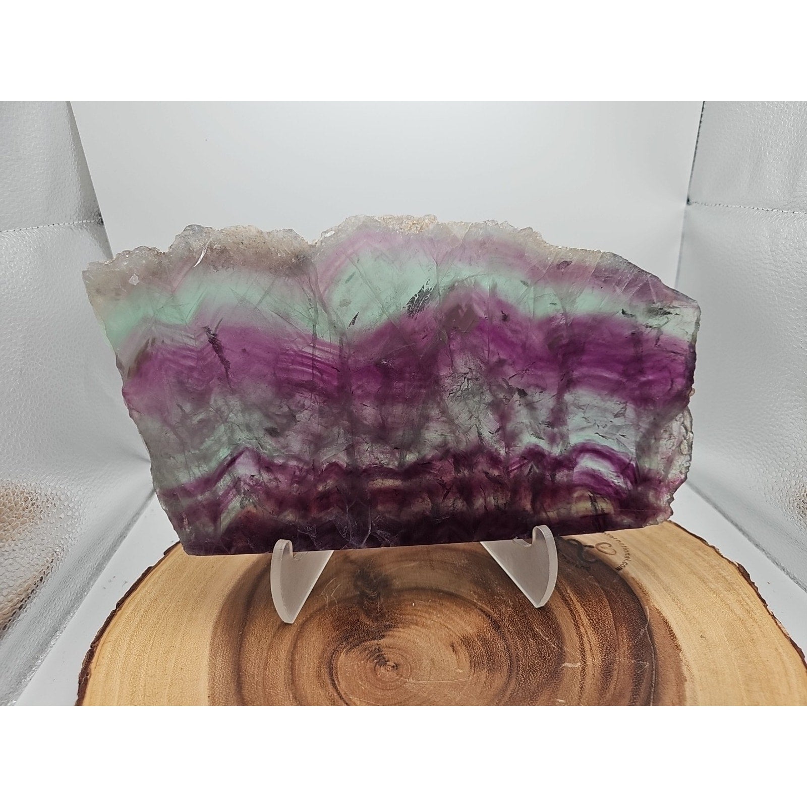5.7LB Natural Fluorite Quartz Crystal Sheet - Vitreous Mineral Specimen | CrystalCloud Company by CrystalCloud Company