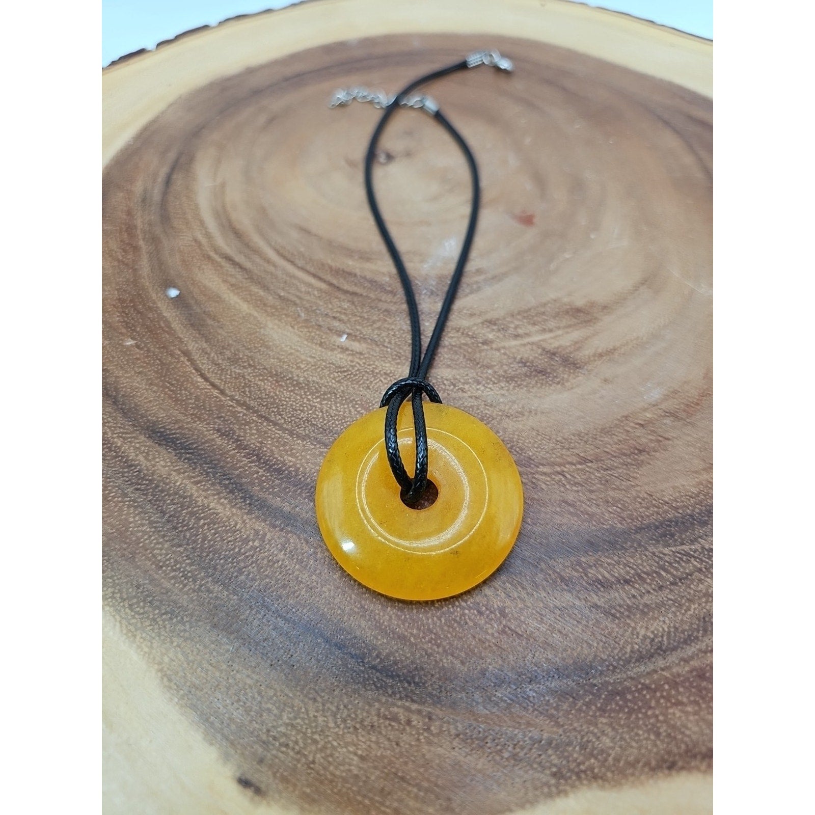 Lucky Pendant 16in Cord Necklace by CrystalCloud Company