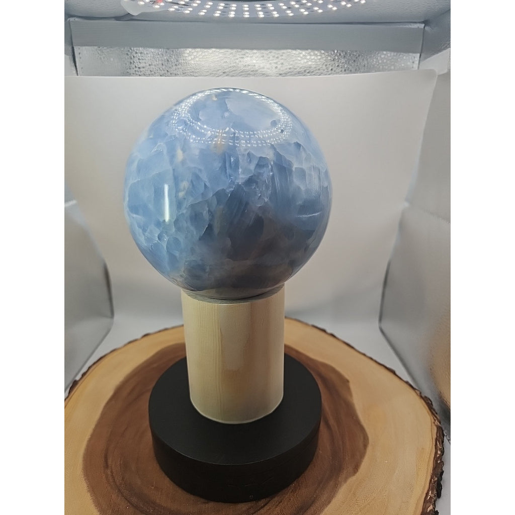 9.17LB Natural Blue crystalThe bal Quartz carved crystal decoration healing by CrystalCloud Company