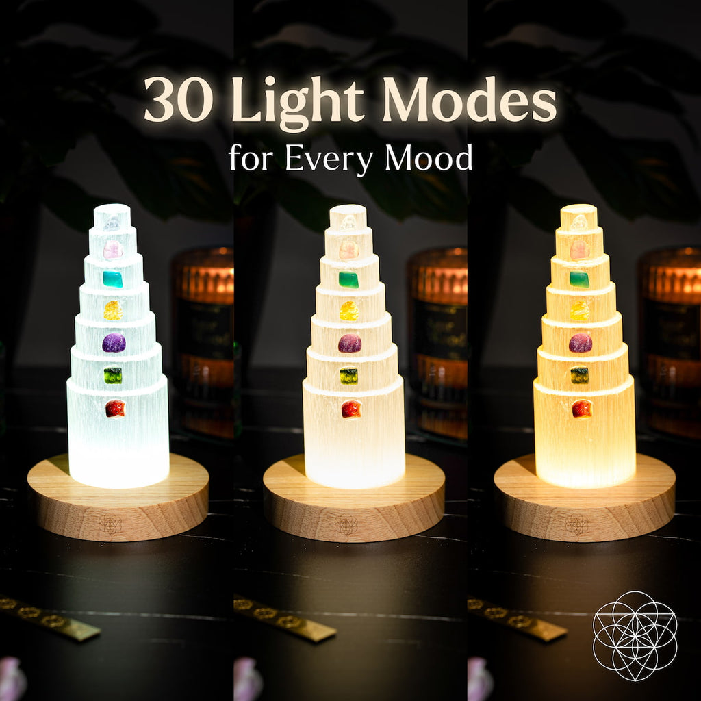The Stress Shield Lamp - 7 Stones of Healing by Conscious Items