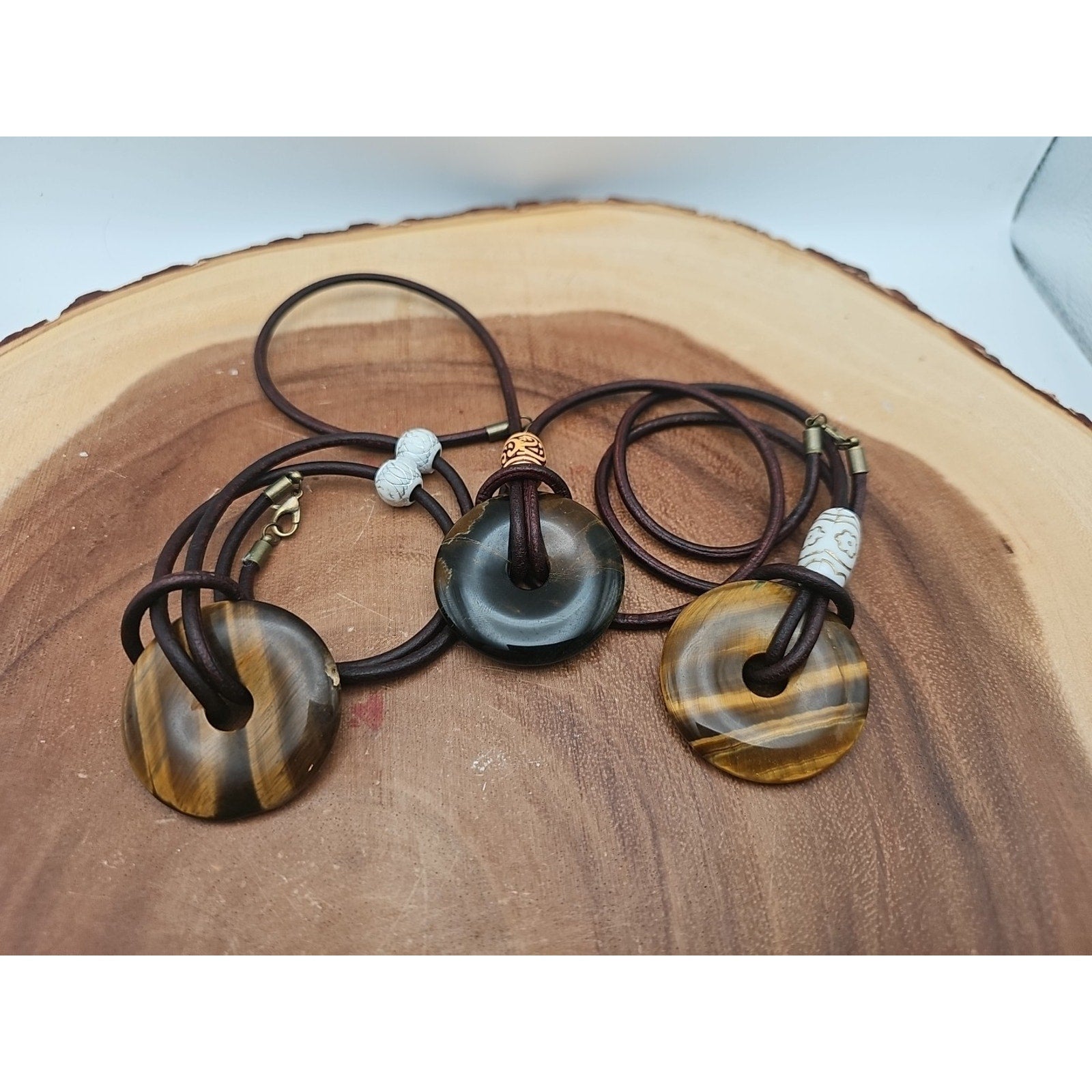 Tigers Eye Necklace 16in 1each Handmade To Order by CrystalCloud Company