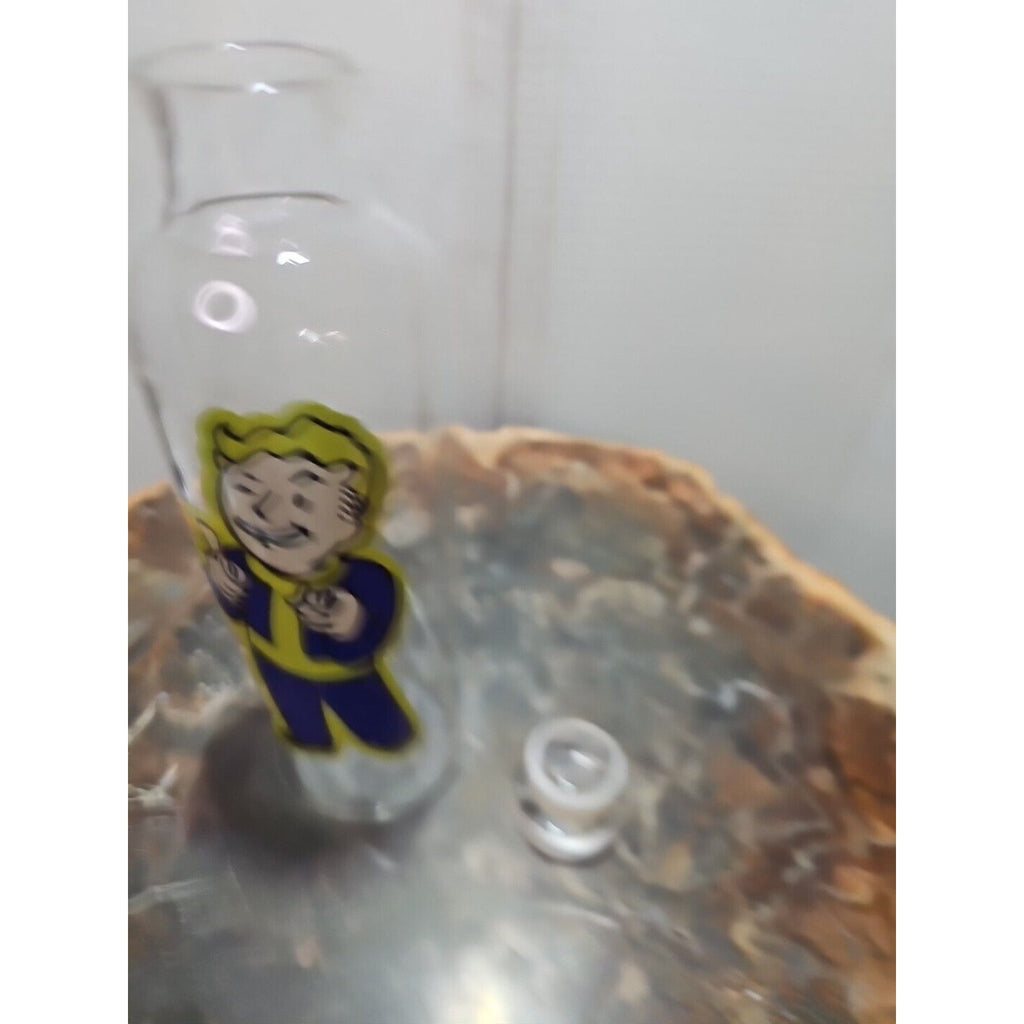 18oz Leak Proof Borosilicate glass bottle with caps BPA Free W/Fallout Boy Logo by CrystalCloud Company