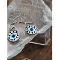 Evil eye bracelet and earrings by CrystalCloud Company