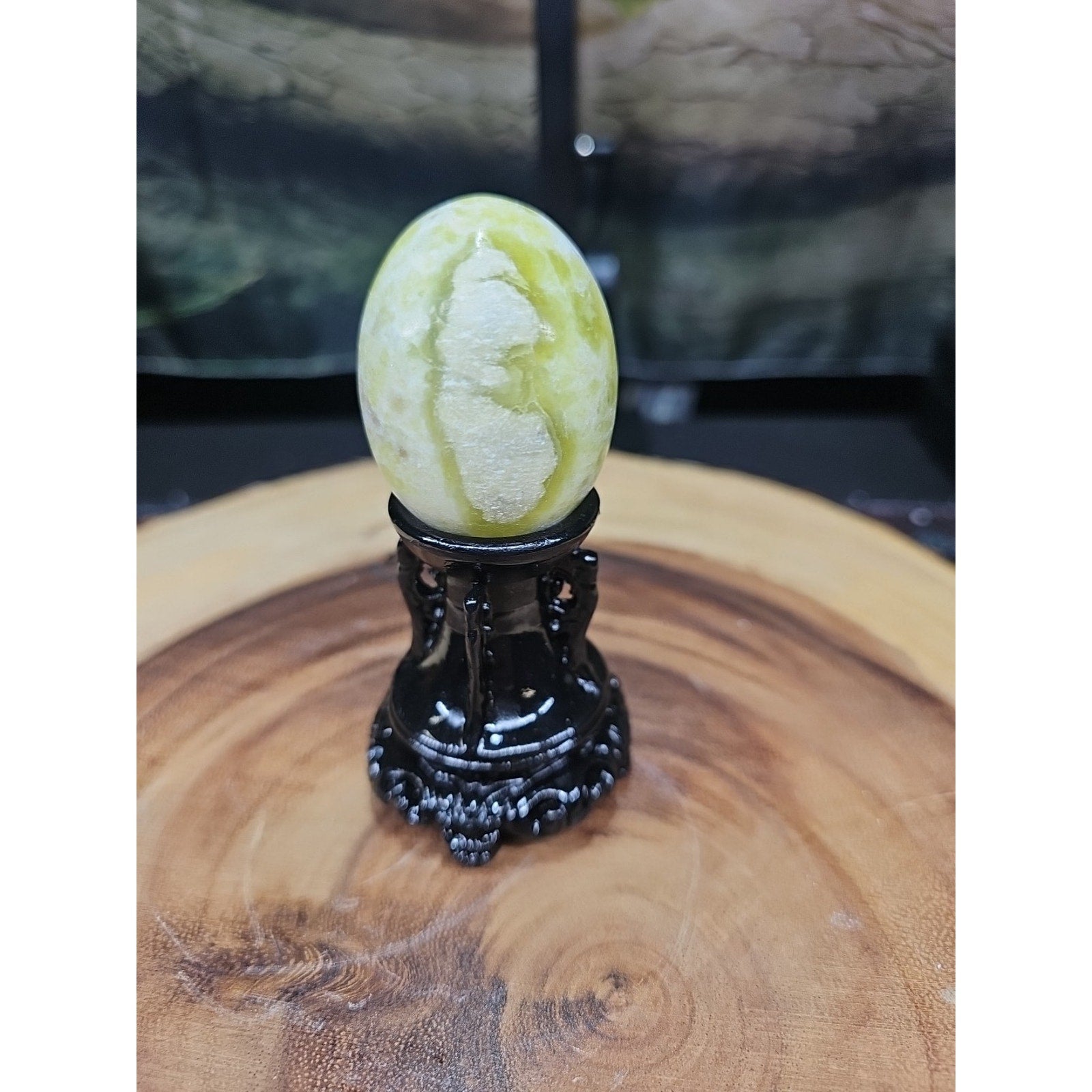 Natural Polished Lantian jade Quartz Crystal Egg Stone Specimen Healing - Stand by CrystalCloud Company