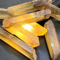 Citrine Crystal Points Extra Large (Untreated) Natural (2-4 Inches) Single or Double Terminated by Amazing Crystals