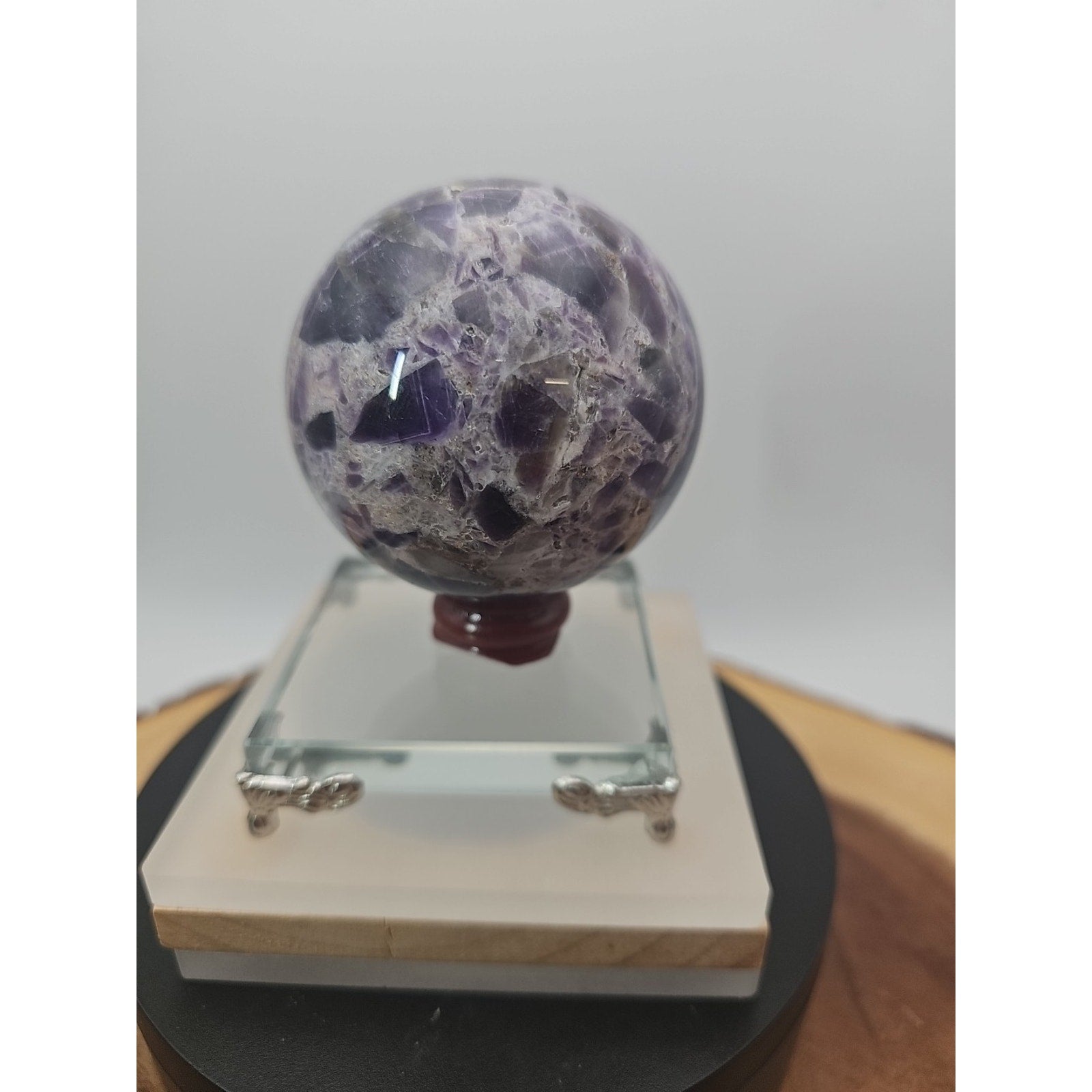 Madagascar Amethyst Crystal Sphere — 373g, 61mm, Collector's Piece | CrystalCloud Company by CrystalCloud Company